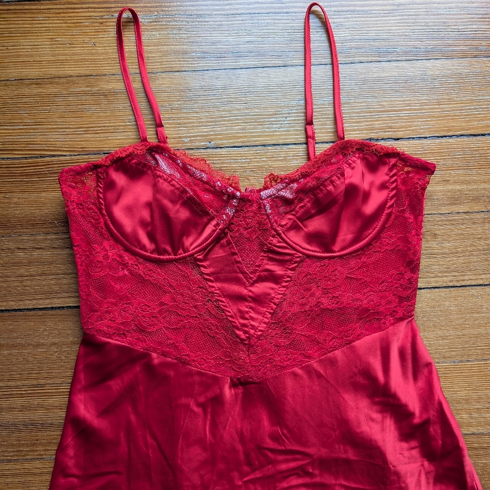 Red Lingerie Dress - Picture 3 of 12
